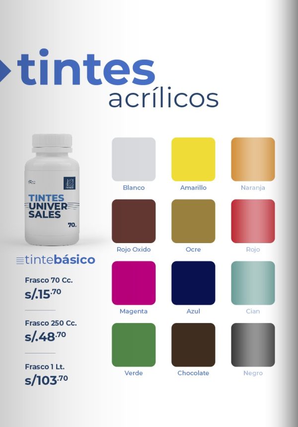 TINTE ACRÍLICO